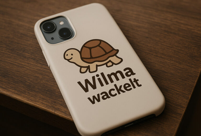 Wilma wackelt Fake-Logo, generiert von ChatGPT